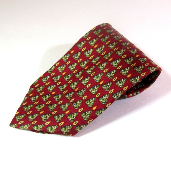 Christmas Tie Christian Tyler 100% Silk England - Picture 2 of 4